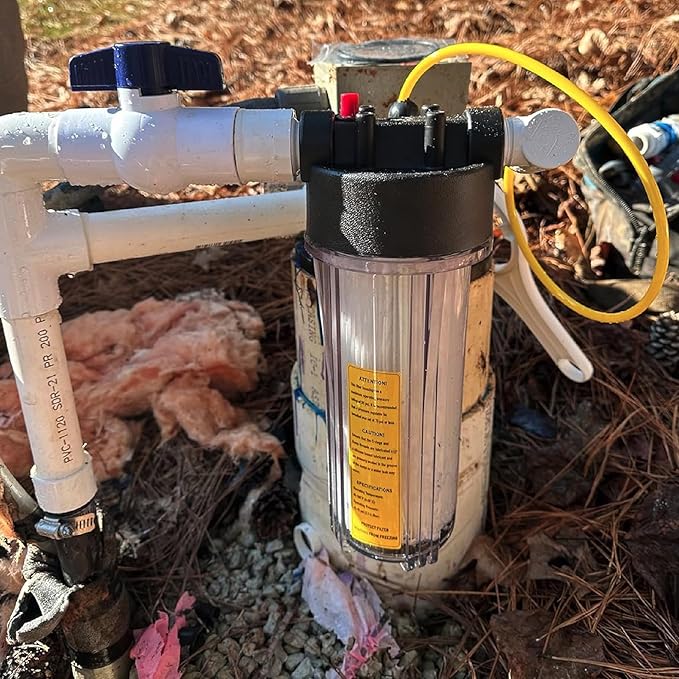 Deluxe Well Water Filter System, Eliminate Rotten Egg & Sulfur Smell, Remove Iron & Sediments, Works on Any Size Well 4" & Above