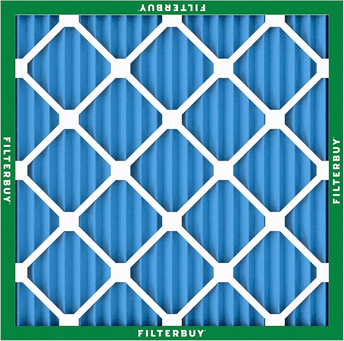 Filterbuy 22x22x1 Air Filter MERV 13 (MPR 1900) Health Defense Replacement (3-Pack), Electrostatic Pleated HVAC AC Furnace Filters, Made in USA (Actual Size: 21.50 x 21.50 x 0.75)