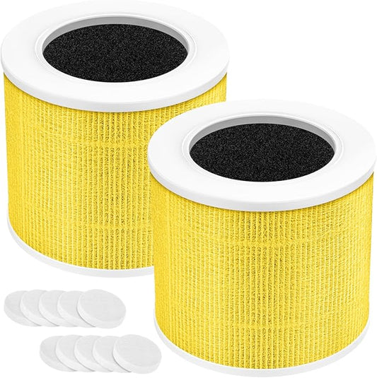 Core Mini Pet Care Filter, Compatible with LEVOIT Core Mini Air Purifier, Core Mini-P, 3-in-1 Filter Replacement, Replace Part #Core Mini-RF, 2 Filter & 10 Fragrance Sponge