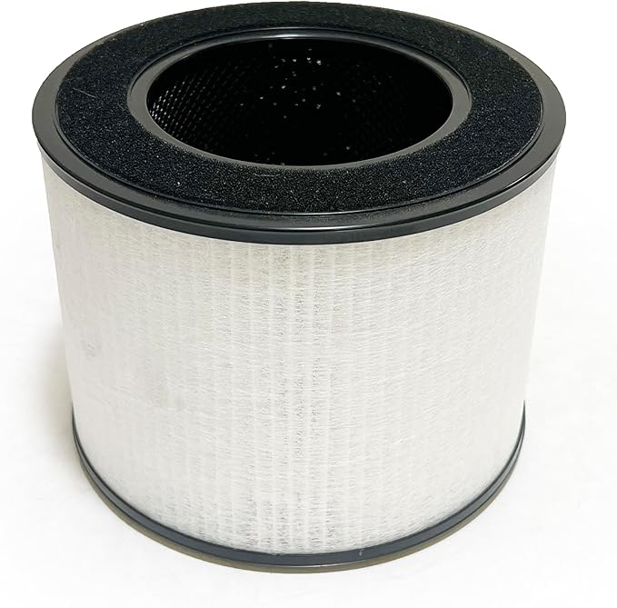 Nispira AS-FL206001-01 3-In-1 True HEPA Filter Replacement Compatible with Clarifion AerClear Air Purifier AS-AC207701-01 | Removes Smoke, Chemical VOCs, Odor | 2 Pack