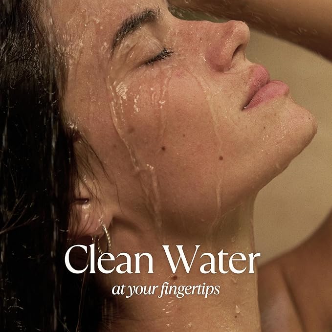 NUUD Filtered Shower Head | Removes Chlorine, Heavy Metals + Contaminants for Healthier Scalp, Skin & Hair | Protects Hair + Soothes Dry Skin | High Pressure Shower Head Filter | Black