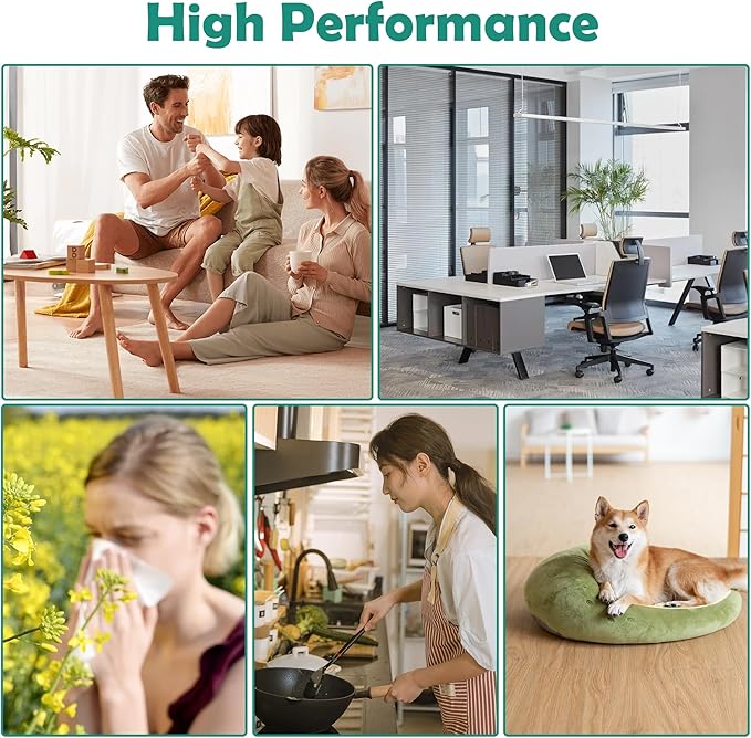 TOMORAL 411 True HEPA Replacement Filter Compatible with Blueair Blue Pure 411/3210 serie Air Purifiers, fits Blue Pure 411/411 Auto/411+, 2-Pack