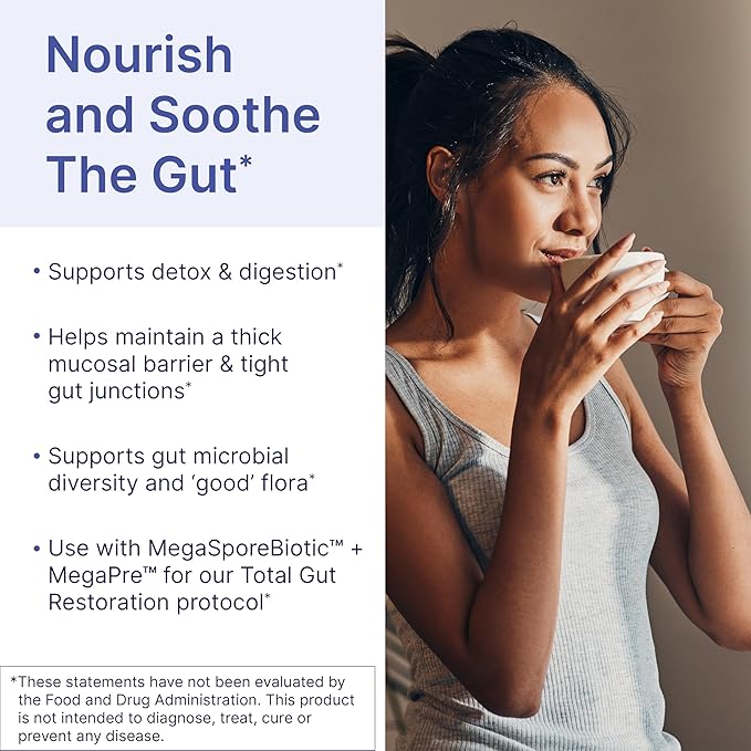 Microbiome Labs MegaMucosa - Amino Acids Supplement with Dairy-Free Immunoglobulins - Gut Health + Immune Support for Women & Men - for Complete Mucosal Support (180 Capsules)