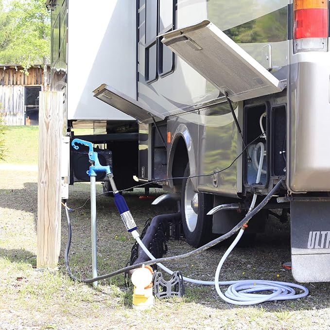 PAULINN RV Camper Inline Water Filter, 2 Packs Marine Garden Camping Water Hose KDF Filter Accessories for Boat Trailer Motorhome Gardening Planting Car Washing, Reduces Chlorine, Bad Taste & Odor