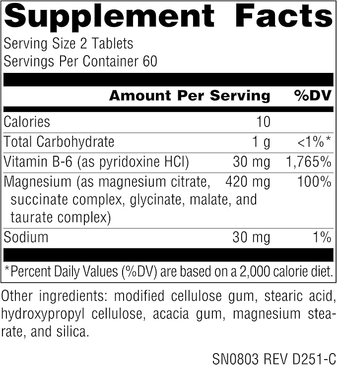 Source Naturals Ultra-Mag, 5-in-1 Bioavailable Magnesium - Relaxes Muscles & Calms Nerves* - 120 Vegan Tablets