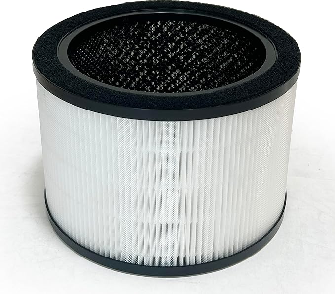 Nispira H7121101 3-In-1 True HEPA Filter Replacement Compatible with Govee Air Purifier H7121 | Removes Smoke, Chemical VOCs, Odor | 1 Pack