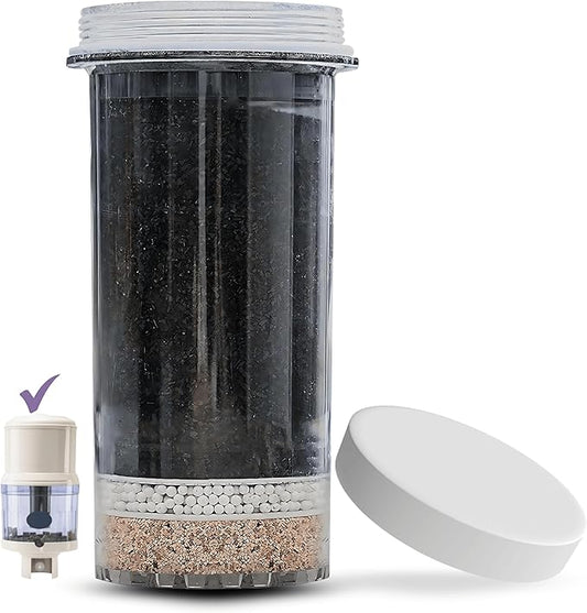 Sponge Filter Replacement 1362 and Cartridge 1361 for Nikken Aqua Pour 1360 - Prefilter Sponge and Water Filtration System Cartridge for Nikken Water Filter Replacement PiMag Gravity Filtration System
