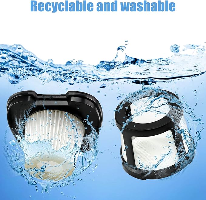 3 Pack Handheld Vacuum Filter for Bissell Pet Hair Eraser Lithium Ion Hand Vacuum filter Replacement 2390 2390A 2389 2579 2284W Replaces 1614203 1614212 1614204 with 1 Little Brush for Gift