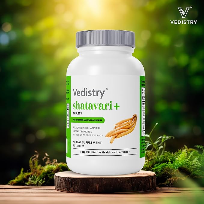Shatavari Root Extract Tablets for Women | Hormonal Balance & Fertility Support | Lactation & Uterine Health Supplement | 1100mg with Long Pepper | 60 Vegan Tablets