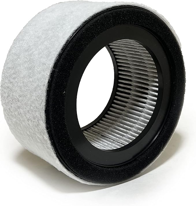 Nispira EE-5067 HS-1944 H13 Filter Replacement for Crane Air Purifier 3-in-1 True HEPA Carbon Washable Pre Filter, 1 Pack