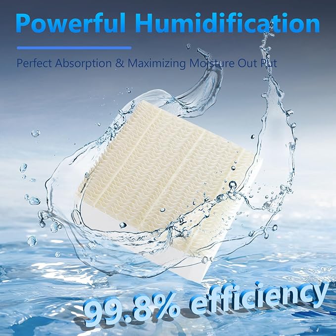 Funmit 1043 Super Humidifier Wick Filter (2 Pack) Replacement for Essick Air AIRCARE EP9500, EP9700, EP9800, EP9R500, EP9R800, 821000, 826000, 826800, 831000 Bemis Space Saver 800 8000 Humidifiers