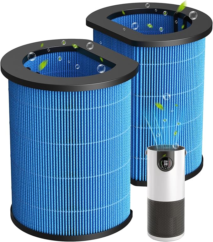 AP-H400 Wick Replacement Filter Compatible with Homedics 2-in-1 Cool Mist Humidifier & Air Purifier, High Efficiency Filtration for Dust Pollen Calcium Magnesium Ions, 2 Pack