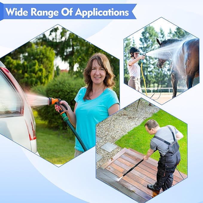 5Pcs Pressure Washer Water Inlet Filter Replacement, 3/4" Thread Quick Connector Car Washing Machine Water Filters for PW909103K Garden Hose Adapter