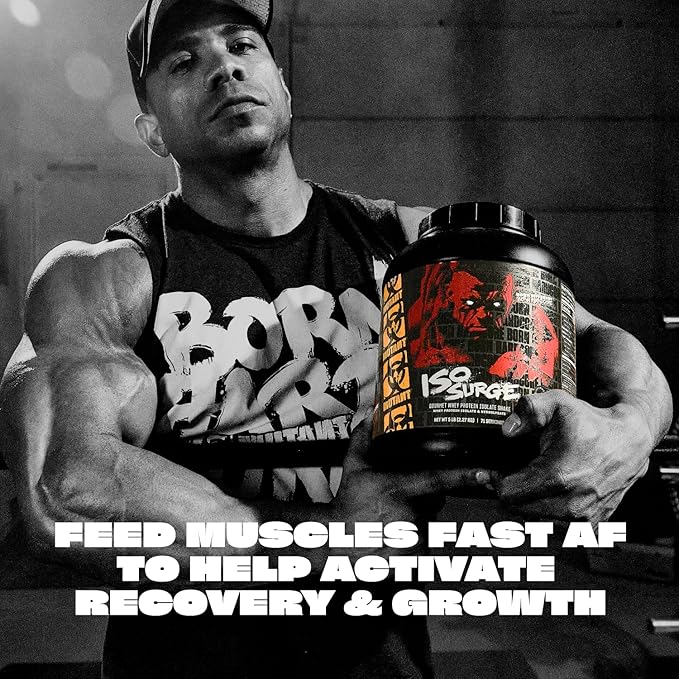 Mutant ISO Surge Whey Protein Isolate Powder Acts Fast to Help Recover, Build Muscle, Bulk and Strength, 1.6 lb - Strawberry Milkshake