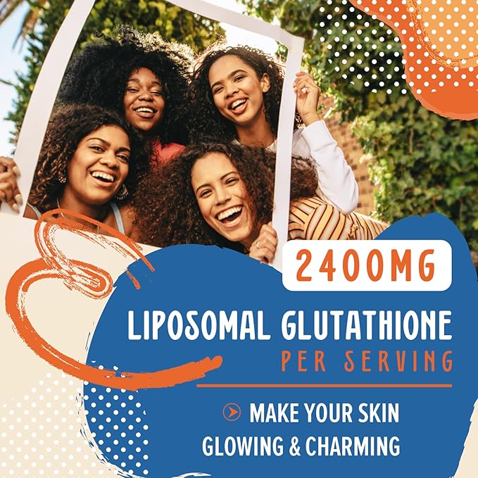 2400MG Liposomal Glutathione, Reduced L-Glutathione, Glutathione Supplement with Vitamin C, Master Antioxidants, Enhanced Absorption, Antioxidant Supplements - Immune System, 240 Softgels