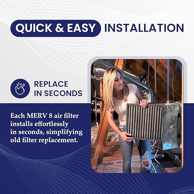| Merv 8 | Washable Furnace Filter | Lifetime HVAC & Furnace Air Filter | Washable | Superior particle-holding Ability | Premium Quality Aluminum | 14x30x1