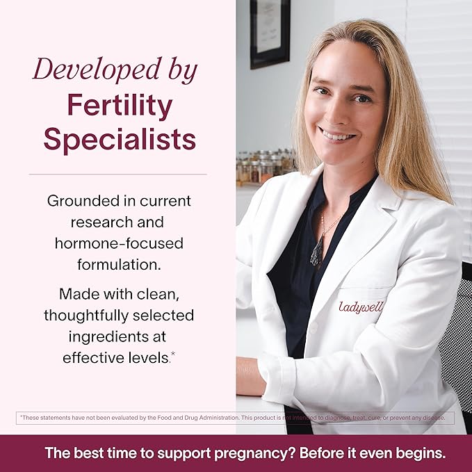 Fertility + Egg Health | Fertility Booster | Ovarian Health, Egg Quality, Ovulation & Healthy Conception Support | CoQ10, Folate + Key Ingredients | Science-Backed Women’s Supplement, 60 Ct