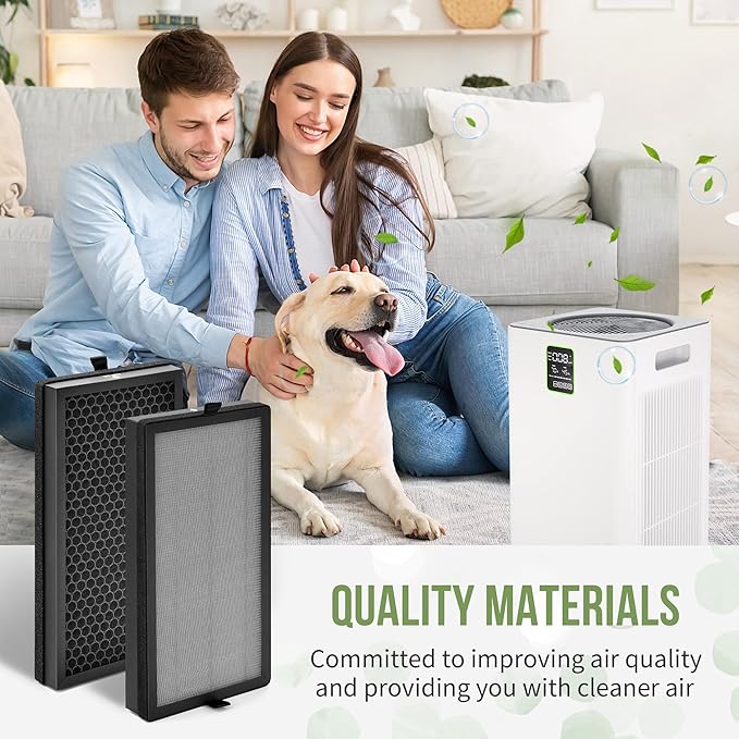 KF310 Replacement Filter Compatible with Kenmore Air Pu-rifier Model PM3020, for KF310 1500e Series Air Replacement True HEPA Filter, Compare to Part# KF310, 4-Pack