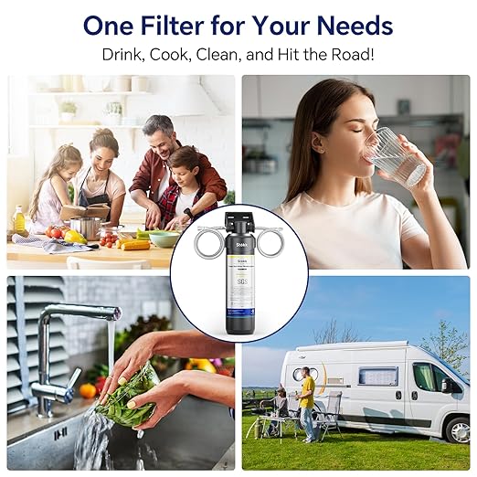 Stokk UR30 Under Sink Water Filter, Reduces Chlorine Bad Taste & Odor, 16000 Gallons Under Counter Water Filter Direct Connect to Kitchen Faucet, NSF/ANSI 42&372