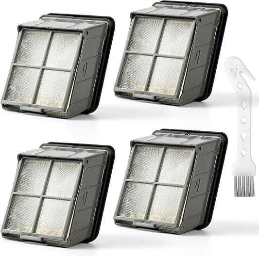 3930F 3882 HEPA Filter Replacement Compatible with Bissell CrossWave OmniForce Edge Cordless Multi-Surface Hard Floor Cleaner Wet Dry Vacuum, 4 Bissell FreshStart Filters for Select CrossWave, 1640066