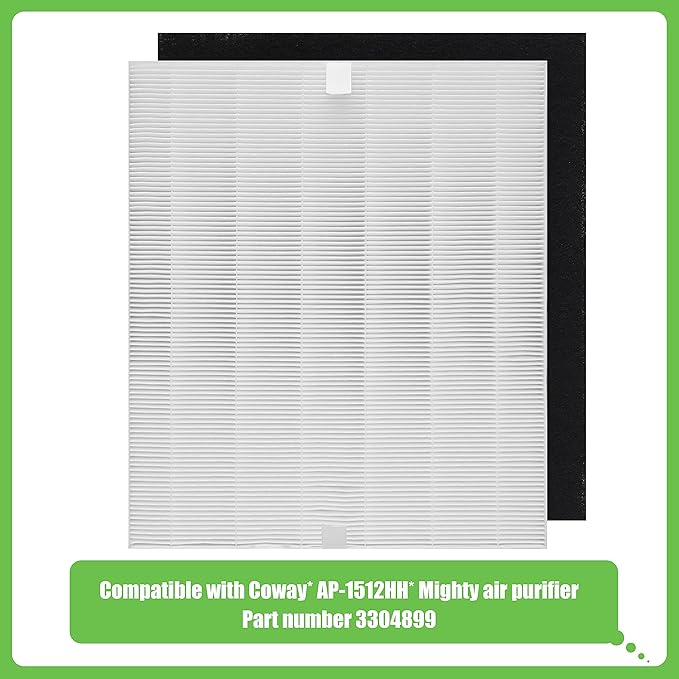 D480 True HEPA Replacement Filter D4, Compatible with Winix D480 Air Purifier, Compare to Winix D4 Filter, Item Number 1712-0100-00, 2 H13 True HEPA Filter & 8 Activated Carbon Filters
