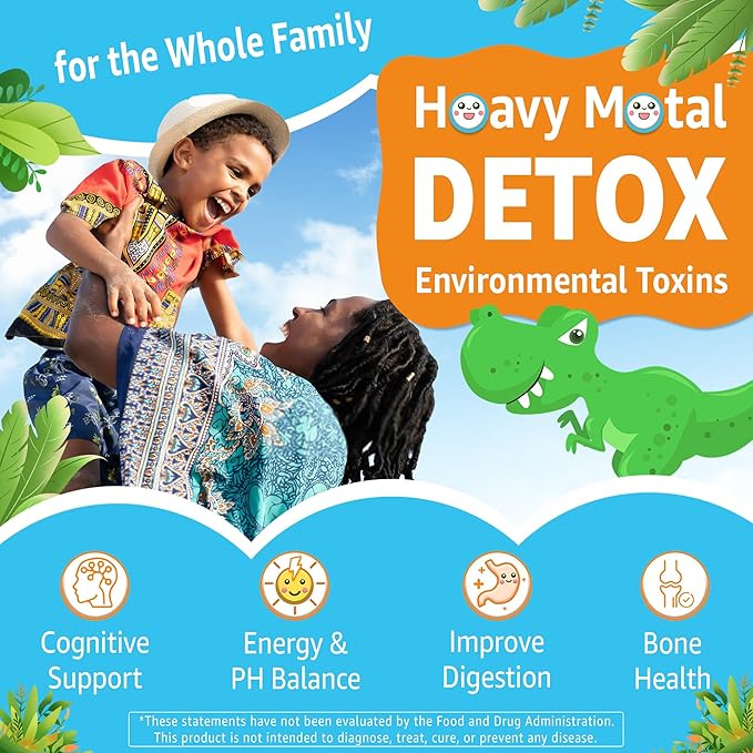 Zeolite Gummies for Kids & Adults, Sugar Free Zeolite Detox Supplements w/ Chlorella, Spirulina, Minerals, Choline - Gentle Body Detox & Cleanse, Gut Health, Immune, Focus, Energy, Bone, Vegan, 60cts