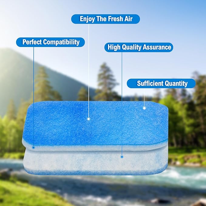 10 Pack RV AC Filters for Air Conditioner Vent 10 RV Filters Replacement for Air Conditioner Vent Compatible with MERV 6 AC Filter(12.9 x 5.5 Inch)