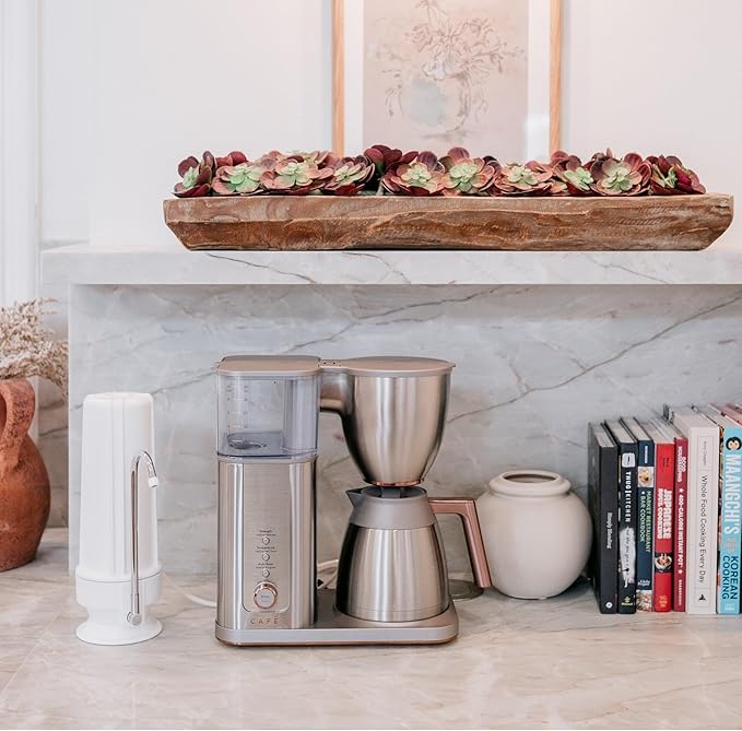 NU Aqua Countertop Water Filter System 1 Stage w/Chrome Faucet + Extra Replacement Carbon Filter - Over The Counter Top Drinking Water Purifier Filtration & Dispenser for Kitchen Sink - 120-Day Trial