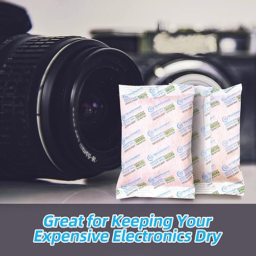 18Pcs 500 Gram Rechargeable Desiccant Packs, Indicating (Orange to Dark Green) Silica Packets, Gun Safe Dehumidifier, Silica Gel Packets for Storage, Desiccant Moisture Absorbers