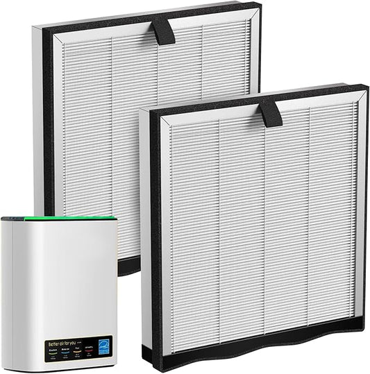 JF239 Replacement Filter Compatible with JF239/JF268 Air Purifier, 3-in-1 High Efficiency H13 True HEPA Activated Carbon Filter 2Pack
