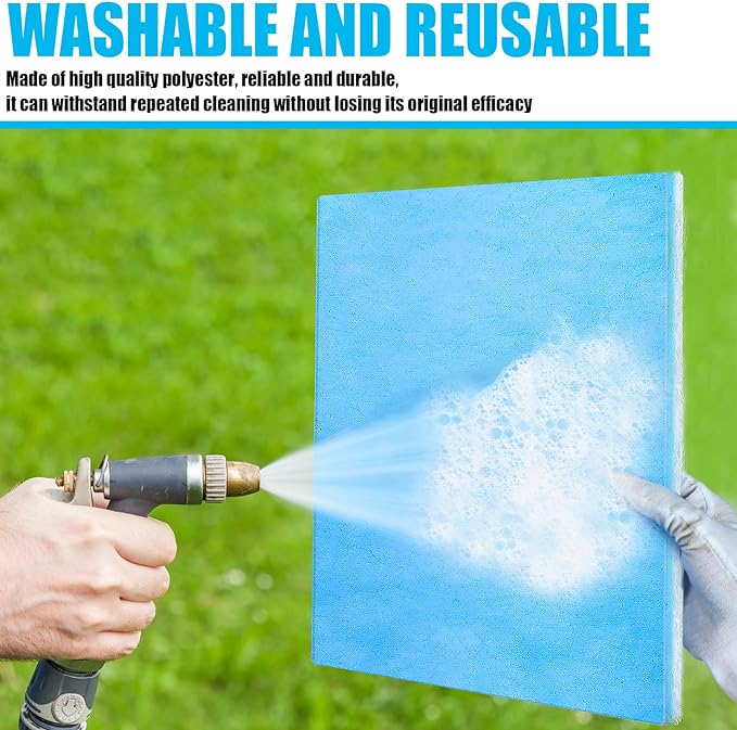 Frienda 12 x 91 Inch MERV 8 Reusable Air Vent Filter Cut to Size Electrostatic Floor Vent Filter Washable Replacement Compatible with Most Air Conditioning Furnace HVAC