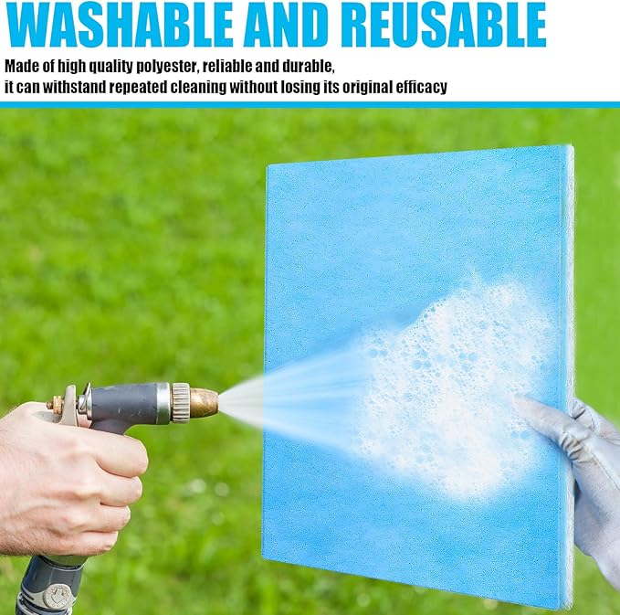 Frienda 12 x 120 Inch MERV 6 Reusable Air Vent Filter Cut to Size Electrostatic Floor Vent Filter Washable Replacement Compatible with Most Air Conditioning Furnace HVAC