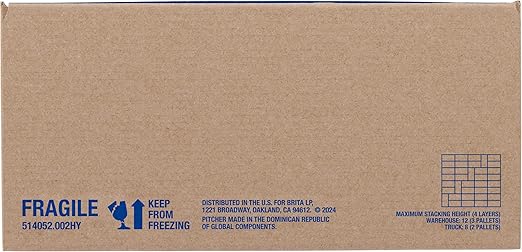 Brita Small 6 Cup Water Filter Pitcher, 1 BritaPlus Filter, Metro, Black (Package May Vary)