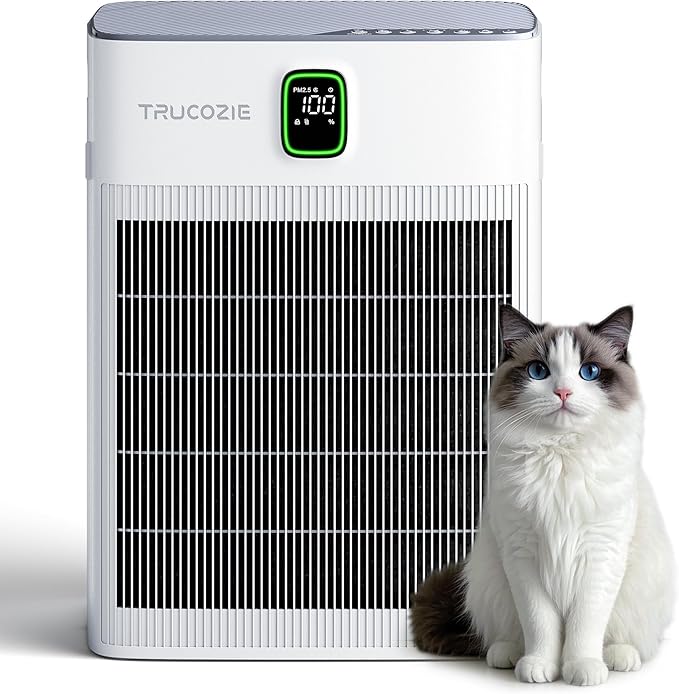 T554 Air Purifier for Home Up to 2000 Ft² in 1 Hr with Washable Pre-Filter, Air Purifier for Home Pets with PM 2.5 Air Quality Display, Sleep Mode for Allergies, Dust, Smoke, White