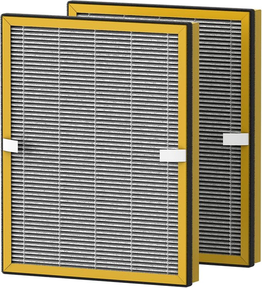 TT-AP002 True HEPA Replacement Filter Compatible with TaoTronics TT-AP002 and VAVA VA-EE008 Air Puri fier, H13 HEPA Filter with Activated carbon, 2-Pack