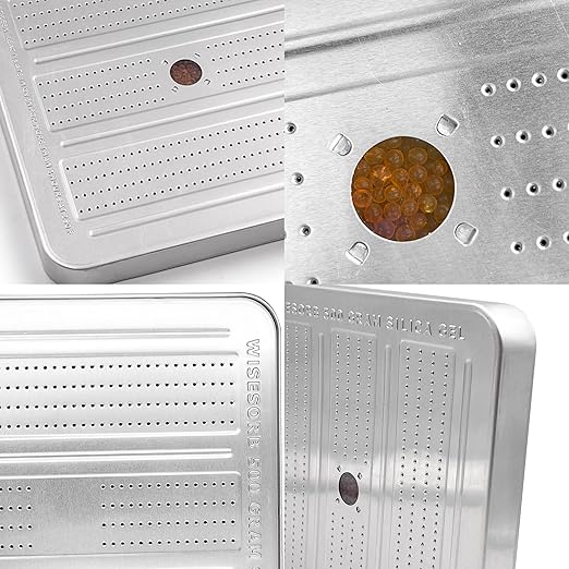 2Pcs 500 Gram Desiccant Canisters, Indicating & Rechargeable Gun Safe Dehumidifier, Portable Desiccant Canister, Silica Gel Moisture Absorber for Storage