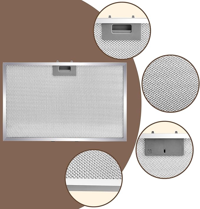 2 PCS WB02X11012 Grease Filter 17.44 x 11.6 x 0.35 inches Compatible with GE Range Hood