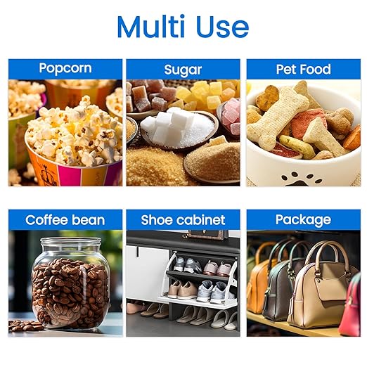 200Pcs 5g Desiccant Packs, Premium Silica Gel Packets, Food Safe Desiccant for Storage, Moisture Absorbers Pack