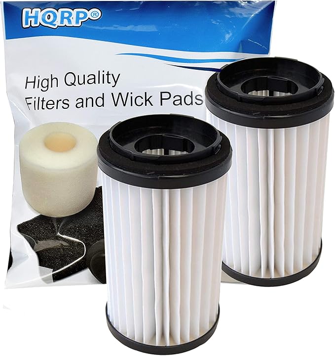 HQRP 2-Pack HEPA Filters compatible with Sears Kenmore Panasonic 82720, 82912, 20-82912, 20-82720, 0208272000, 02082720000, DCF-1, DCF-2 Replacement