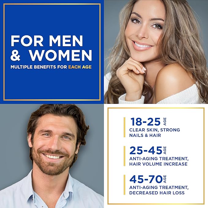 Vegan Collagen for Women and Men - Organic Superfood, Amino Acids Glycine, Lysine, Proline for Healthy Skin, Hair, Nails - Plant-Based Collagen Booster Supplements - 60 Gluten-Free Vegetarian Pills