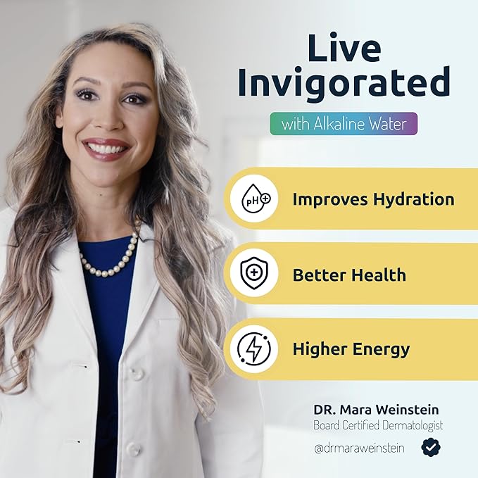 pH ON-The-GO Alkaline Water Filter Pouch- Portable Alkaline Water Filtration System for Your Bottle, Pitcher, Jug, Container - High pH Water - Long-Life 400 Litre/105 Gallon (3-Pack)