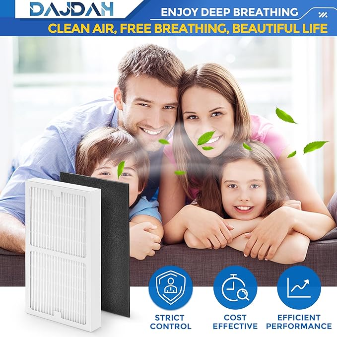 Idylis Air Purifier Replacement Filter C for Idylis Air Purifier IAP-10-200 IAP10200 [C+C] IAP-10-280 IAP10280 [C+D] and LOWESRAPF-C-4 with Idylis Air Filters IAF-H-100C, 4 HEPA & 8 Carbon Pre-filter