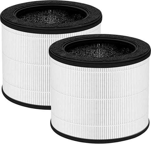100 Air Filter For Air Purifier Compatible with Coway Airmega100 Air Purifier Replacement Filters, H13 Filter, Activated Carbon Filter, 2-Pack