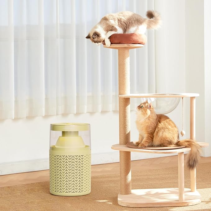 AIRROMI Pet Air Purifier for Home Bedroom Covers 658 Ft²,with Activated Carbon Filter,Aromatherapy,Nightlight, and Quiet 360°Intake Tackles,Filters Smoke,Pet Hair,Dander,Allergies,Odors,A2002 Yellow