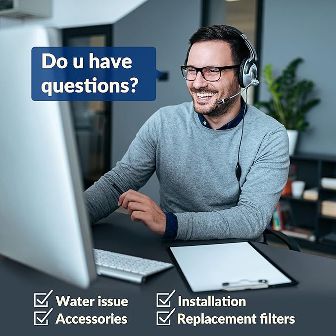 iSpring Whole House Water Filter Cartridge, Iron & Manganese Reducing Water Filter Whole House, 4.5" x 20", Model: FM25B