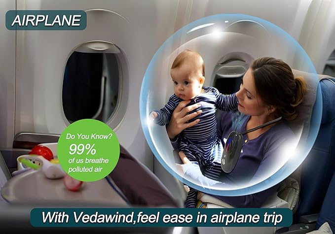 Portable Air Purifier– Wearable Personal Ionizer for Cleaner Air Necklace, Compact & Rechargeable, Ideal for Travel, Office, and Outdoor Use – 120 million Ions