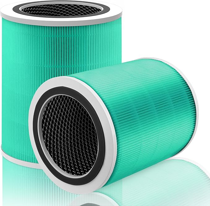 Core 400S Toxin Absorber Replacement Filter for LEVOIT Core 400S and Core 400S-P Smart WiFi Air Purifier, 3-in-1 H13 True HEPA Activated Carbon Filter, Core 400S-RF-TX (LRF-C401-P-GUS), Green, 2 Pack