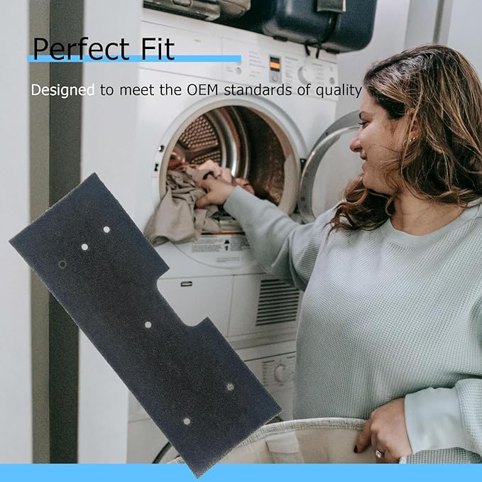 WH01X35719 Lint Filters Compatible with GE Washer Dryer Combo Foam Filter for General Electric Profile PFQ97HSPV0DS Washer/Dryer Combo Replacement Parts Washable Filter Cotton Sponge, 4 Pack