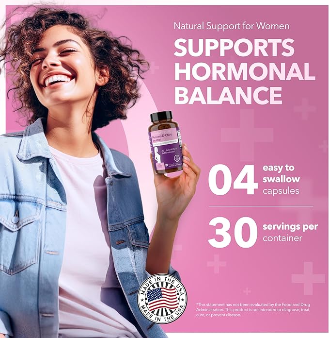 Intimate Rose Myo-Inositol & D-Chiro Inositol Supplement for Women - Hormone Balance & Ovarian Support for Women - Ideal 40:1 Ratio, Vitamin D3 + Ashwagandha