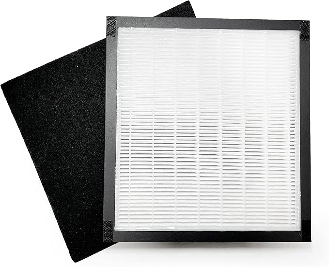 Nispira Airvantage WK01234QPC Filter Replacement For Oreck Air Purifier Air94 WK10002QPC, Plus Pet WK10052QPC True HEPA Activated Carbon 1 Set